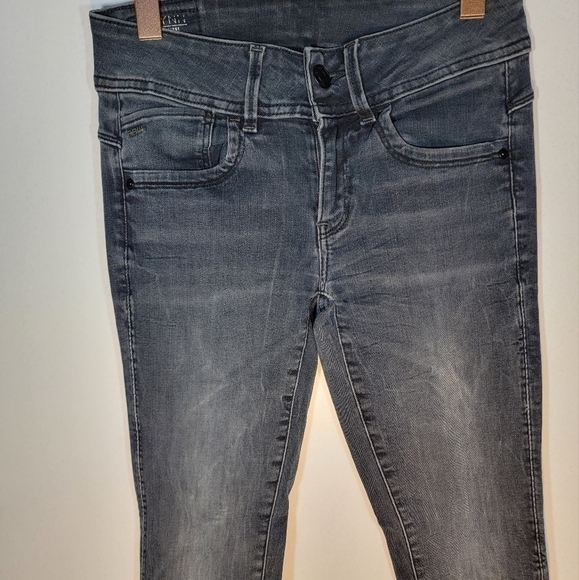 G-STAR Raw jeans. Black. LYNN mid rise. 34" inseam size 6. - Picture 6 of 10
